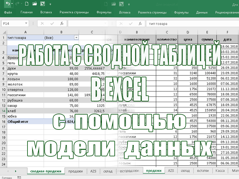 Сводные таблицы в Excel для чайников и не только. Часть четвертая.